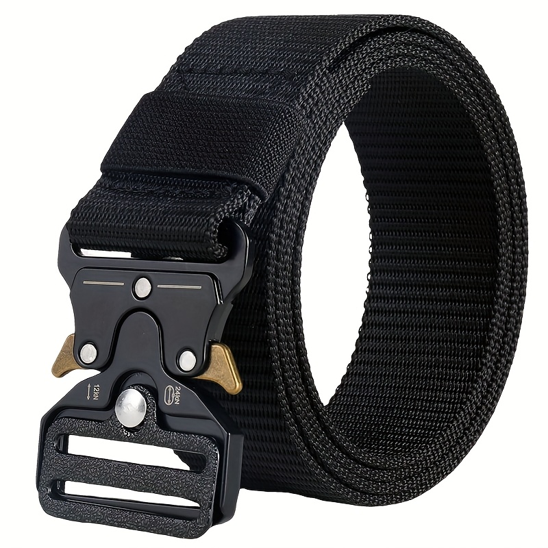 6pcs Men'S Tactical Heavy Duty Nylon Belts with Alloy Buckles